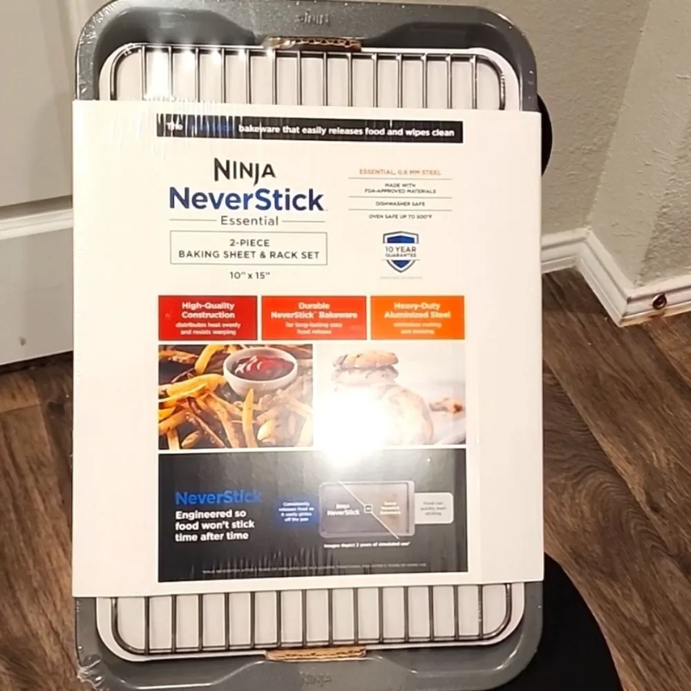 Ninja Never Stick Essential 2-Piece Baking Sheet &‎ Rack Set